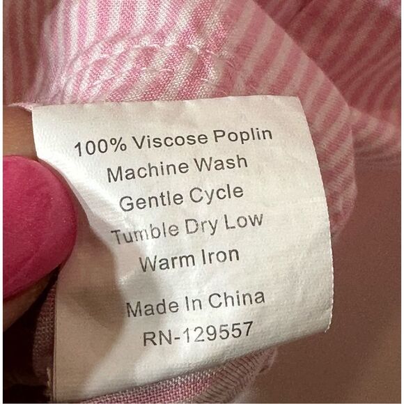 The Royal Standard size S/M pink and white striped robe - Picture 7 of 9